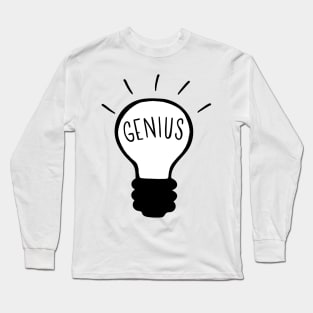 Light bulb in black and white Long Sleeve T-Shirt